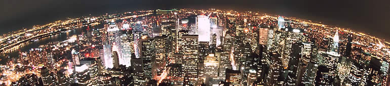 New York City Aerial View at Night